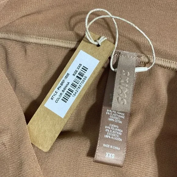 SKIMS Fits Everybody Cheeky Brief Panty Panties Women's XXS 2XS Sienna Brown NEW - Picture 10 of 10